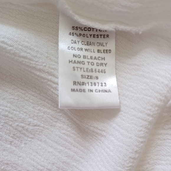 {Umgee} Ruffle Sleeve Off shoulder Tunic - Picture 4 of 5